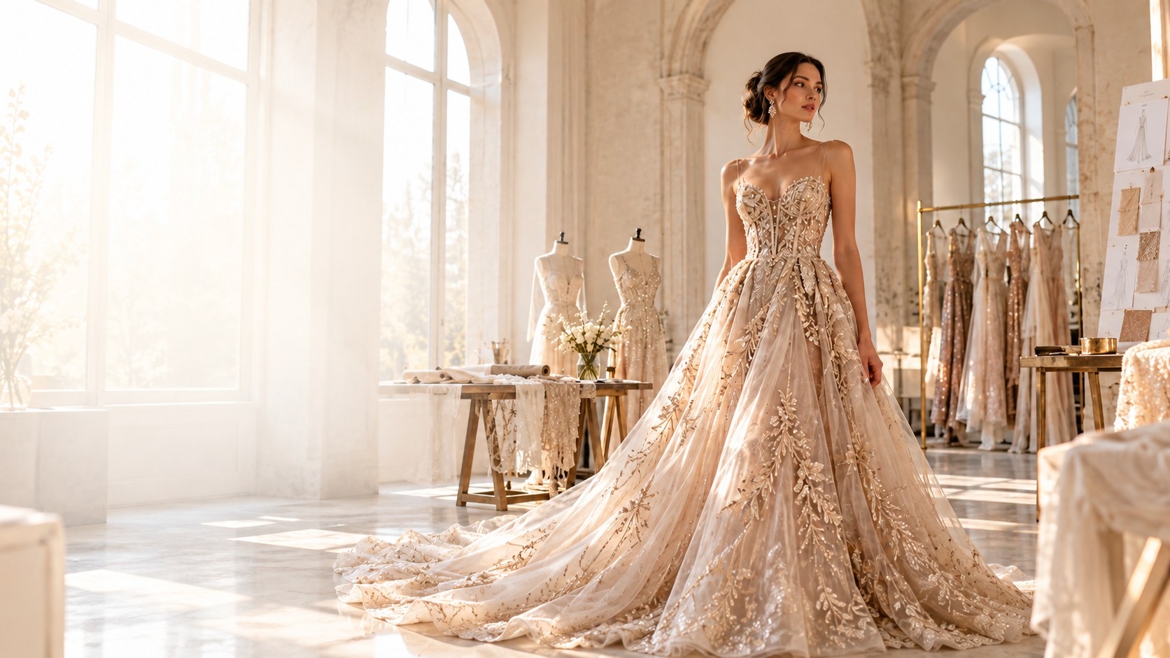 Occasion dress development in the REGENA atelier